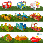 Игровая зона уличная Транспорт из экопластика