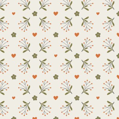 Простой растительный узор