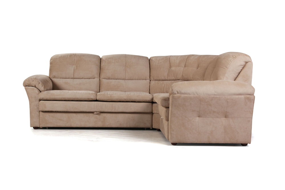 Diamante диван-кровать угловой велюр бежевый