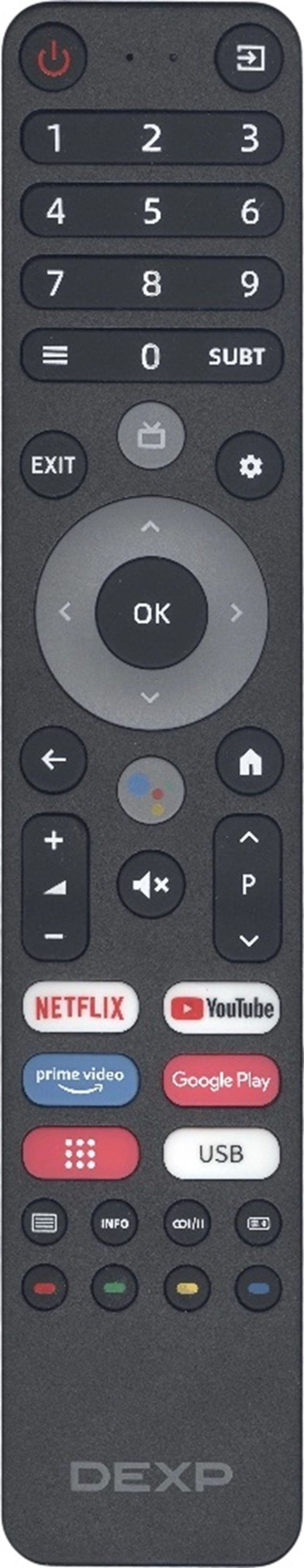 Оригинальный голосовой пульт DP-V2 для телевизоров DЕXP, Viomi и Aceline (TVD2290B)