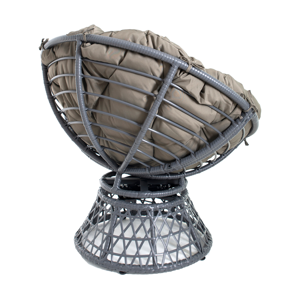 Садовое кресло E4025 (серо-коричневый) Лотос