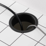 Письменный стол с ящиком - IKEA MICKE, 105x50 см,  белый антрацит, МИККЕ ИКЕА