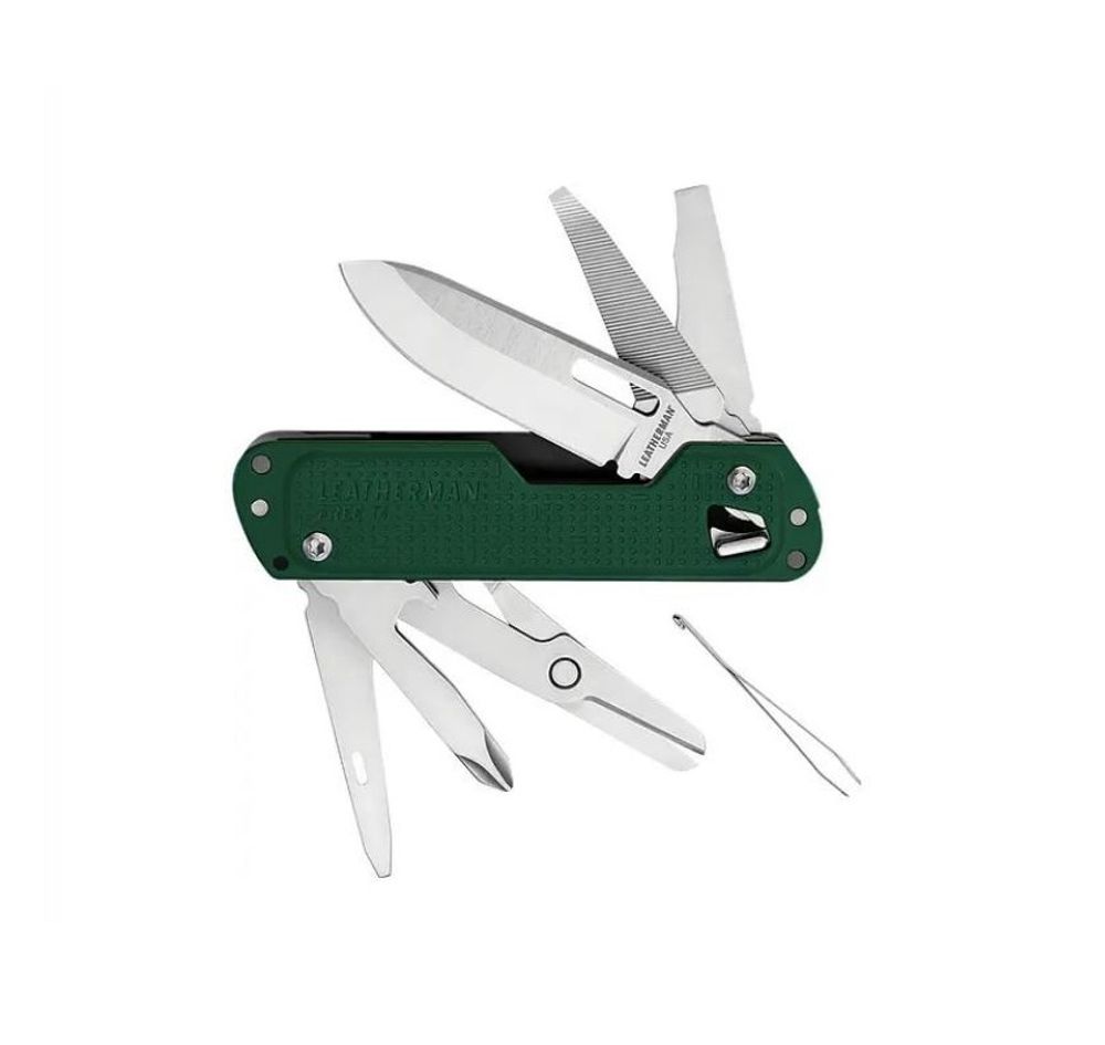 Мультитул Leatherman Free T4 12 функций зеленый (832875)