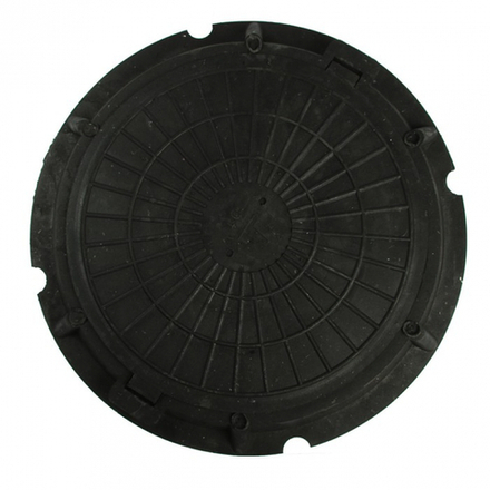 Люк полимерный, легкий, 30 кН, нагрузка до 3т, черный