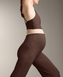 OYSHO Прямые брюки Comfortlux для беременных, коричневый