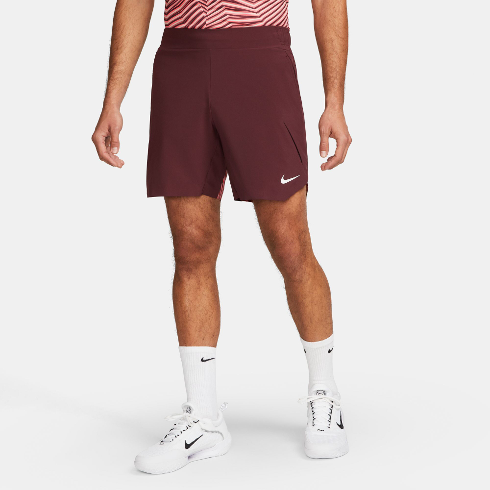 Мужские теннисные шорты Nike Dri-Fit Court Slam RG Shorts Men - Dark Red, Antique Pink