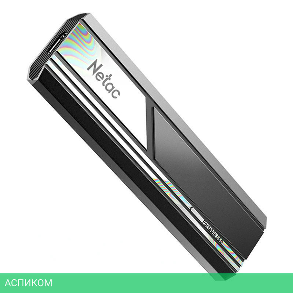 Внешний накопитель Netac ZX10 USB-C 1TB черный (NT01ZX10-001T-32BK)