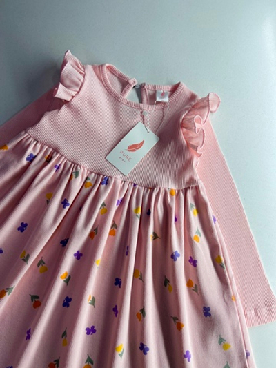 Нежный персик - платье для девочек 2 500 тг./шт. (оптом - цена за 5 размеров)