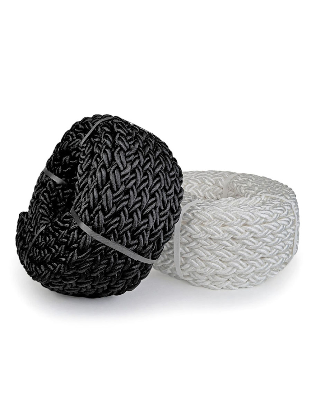 Канат плетеный швартовый SailMaster 8-и прядный Dock Line К8, 20,0 мм, черный, 4500 кгс, 6 м, пакет