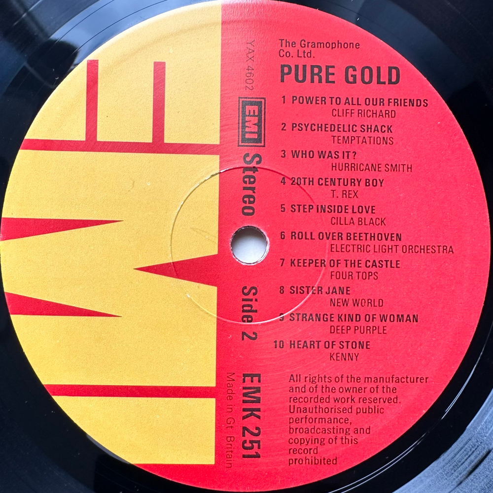 Сборник Pure Gold On EMI (Англия 1973г.)