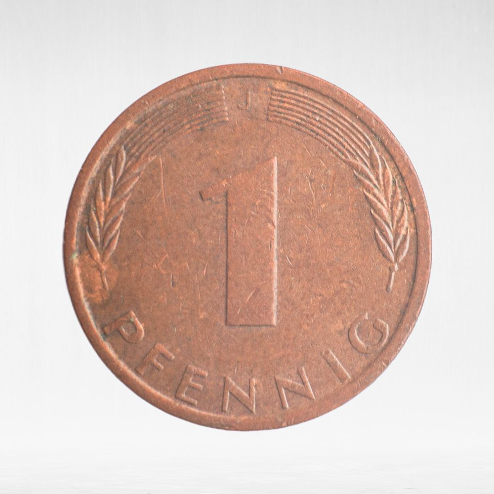 Germany, 1 Pfennig, 1971, (Hamburg Mint - "J"), VF
