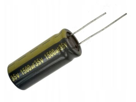 Конденсатор электролитический 35 В 1500 мкФ "Jamicon" 16x24мм 105 град.