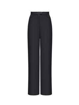 Прямые брюки с завышенной талией