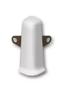 Наружный угол плинтуса IDEAL Деконика 100 мм, Светло-серый 002 (1 шт)