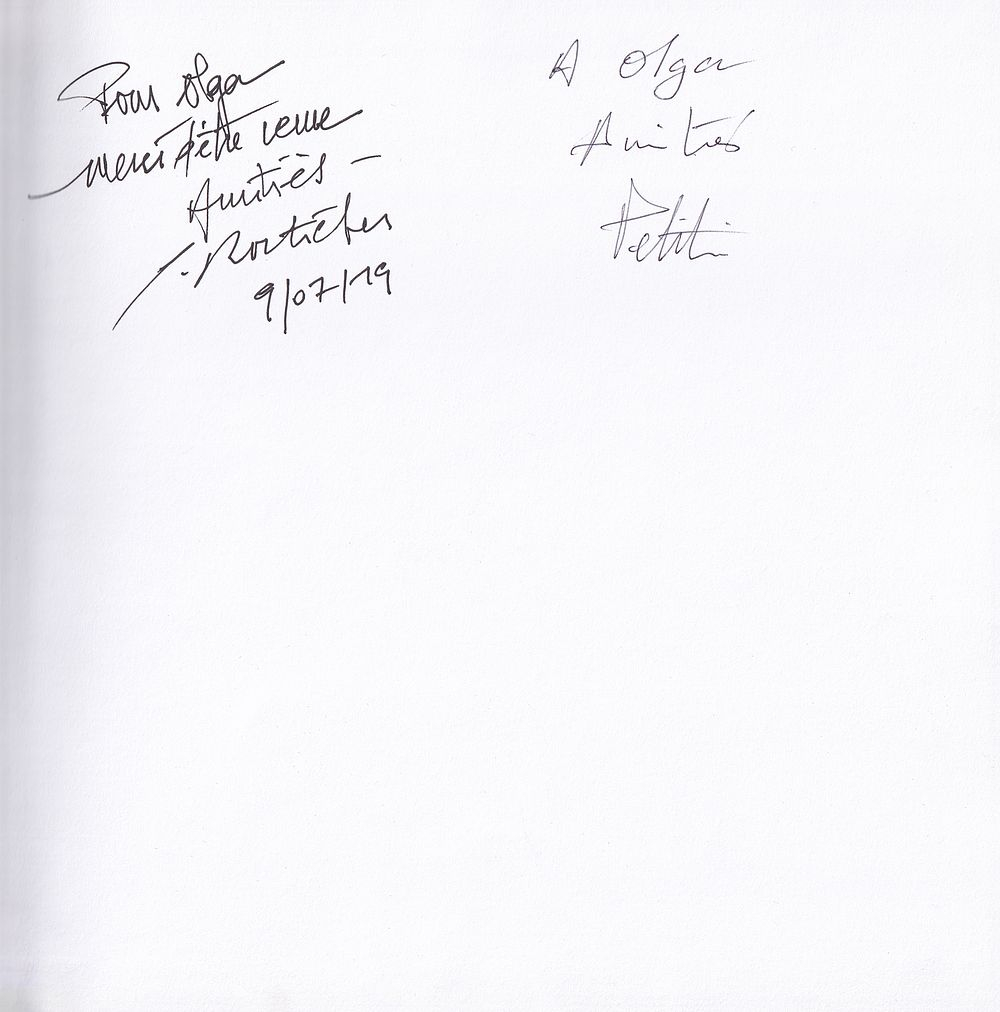 Монако: Истории художников: Жерар Петтити, Клод Ростишер: Автографы художников