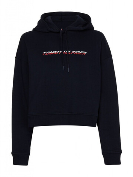 Женская Кофта теннисная Tommy Hilfiger Regular Graphic Hood - Бирюзовый