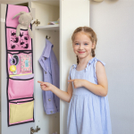 Кармашки для детского сада на резинке. Котики принт