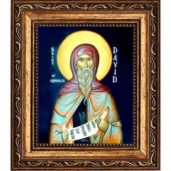 Давид Ермопольский преподобный. Икона на холсте.