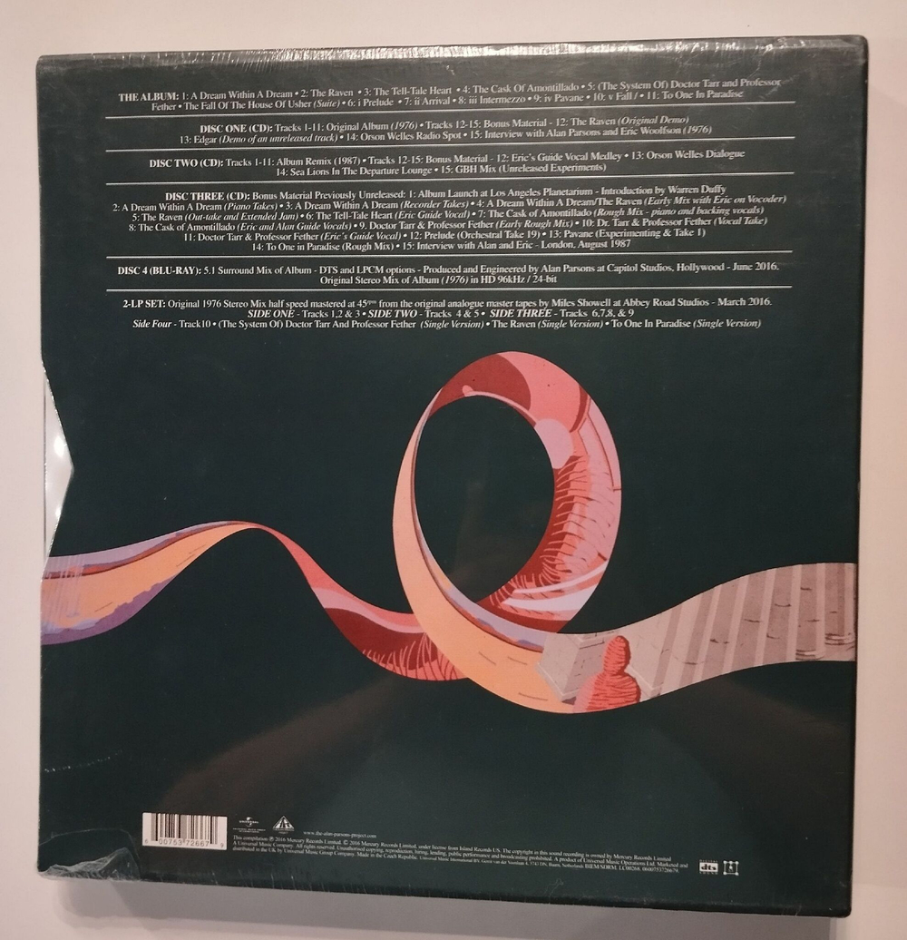 Виниловая пластинка LP The Alan Parsons Project, Tales Of Mystery And Imagination Edgar Allan Poe, (Box Set) (Czech Republic 2016)