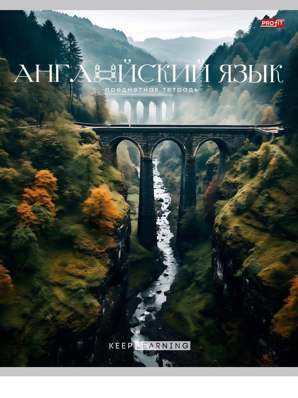 Тетрадь предметная 36л. клетка Английский язык "Гармония" (Проф-Пресс)