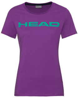 Женская теннисная футболка Head Club Lucy T-Shirt W - violet/jade green