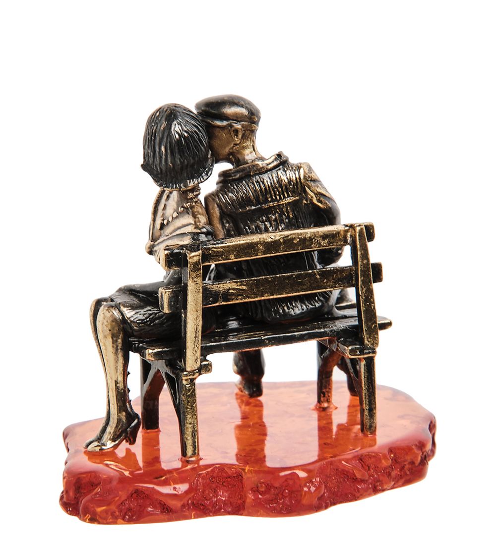 AM-1158 Фигурка «Не пара» (латунь, янтарь)