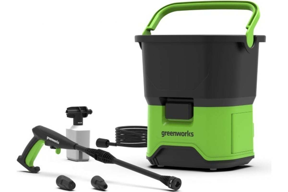 Мойка аккумуляторная 40V Greenworks GDC40 300л/ч 70бар 650Вт 20л без АКБ и ЗУ