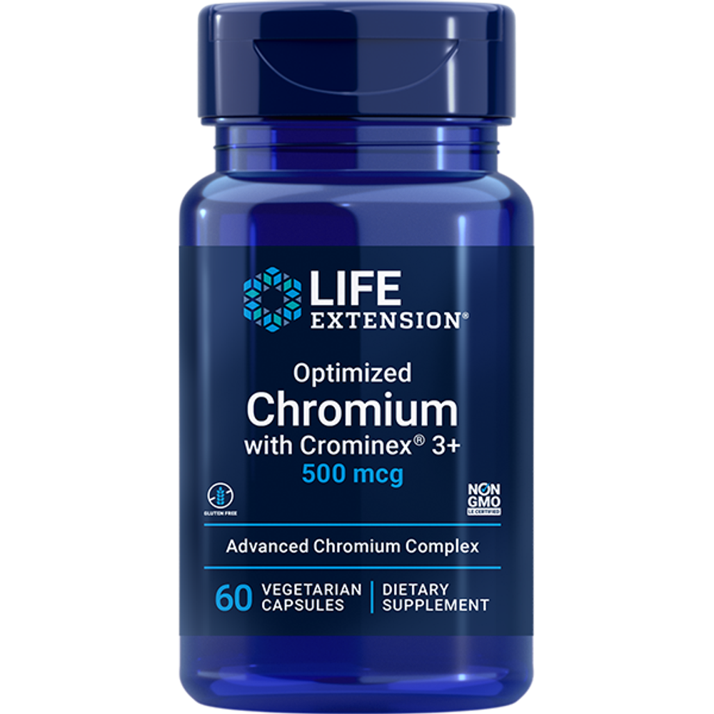 Optimized Chromium with Crominex 3+ 500 мкг 60 капсул Life Extension