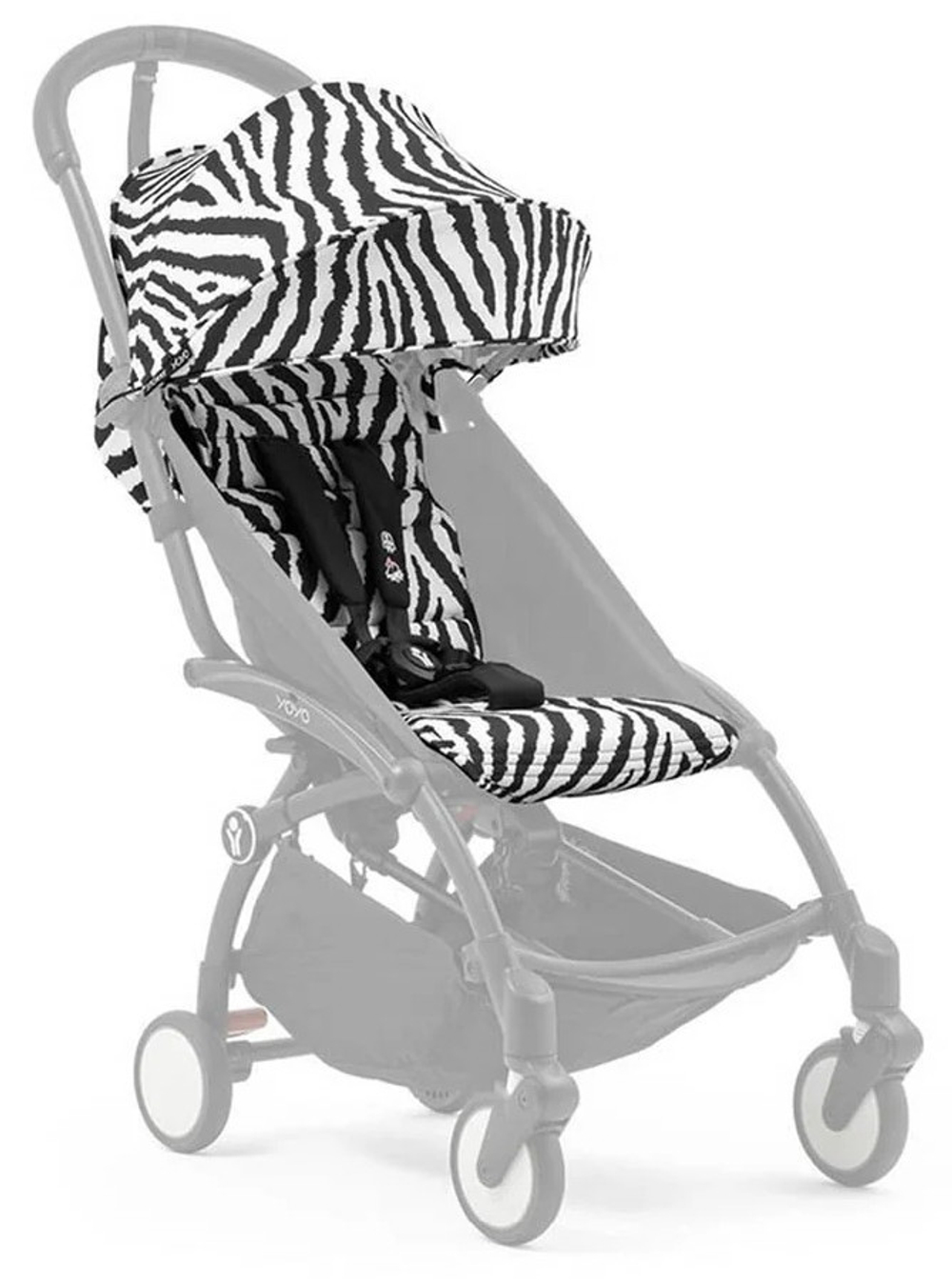 Коляска прогулочная Stokke YOYO3 рама белая White Zebra
