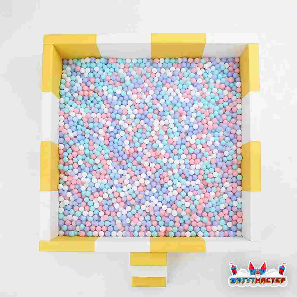 Сухой бассейн квадратный «Остров Веселья», 3,5×3,5×0,6 м