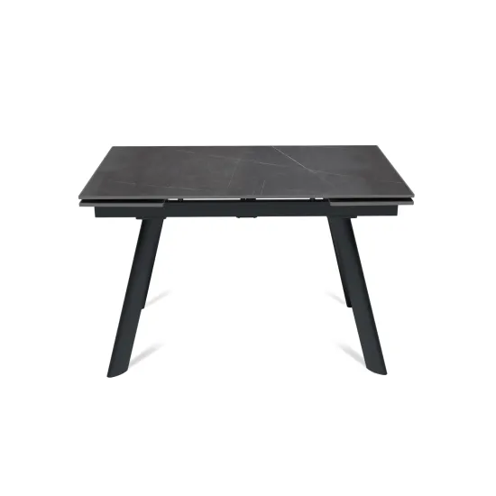 Стол "СТОУН" 120-180, керамика Armani Grey матовая , черный муар