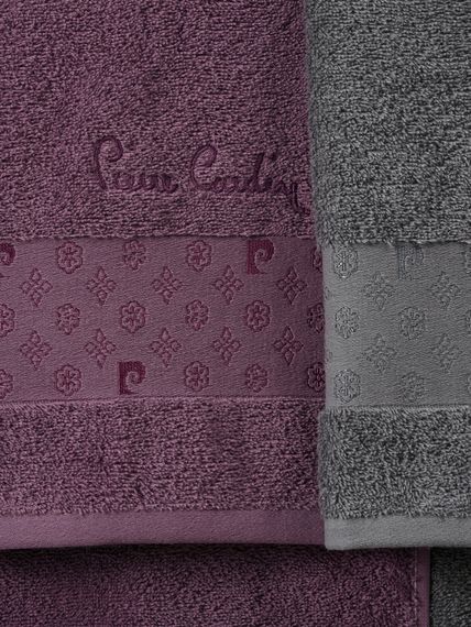 Набор махровый халат мужской и женский с полотенцами PIERRE CARDIN