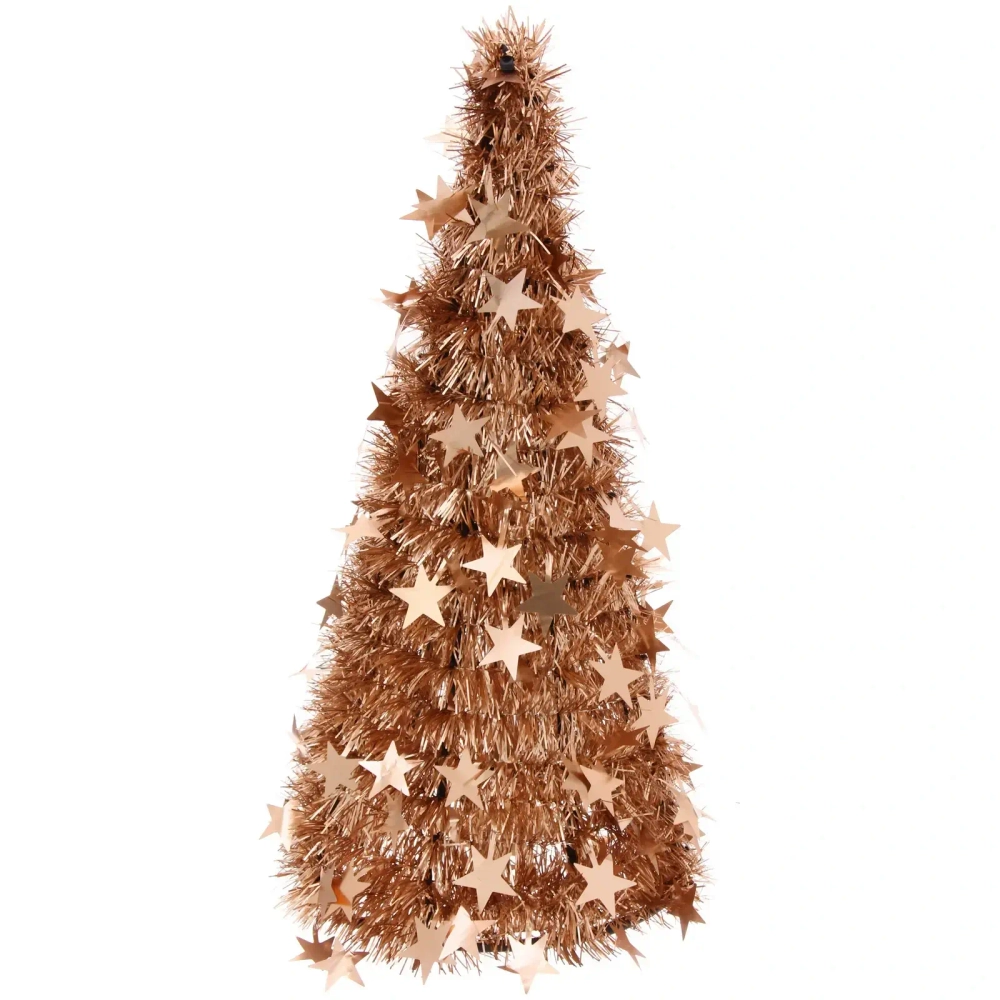 Елка декоративная TINSEL «Звездный путь» 50 см, Розовое золото