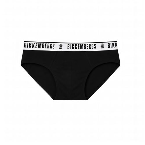 Набор мужских трусов брифов 2в1 (черные, белые) Bikkembergs BKK42USP19BI