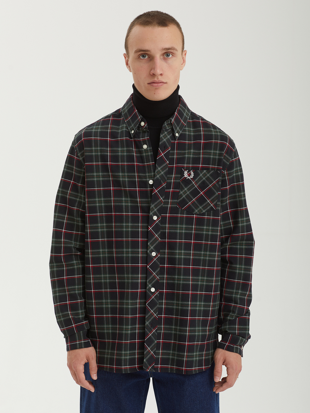 Мужская Рубашка Fred Perry Tartan