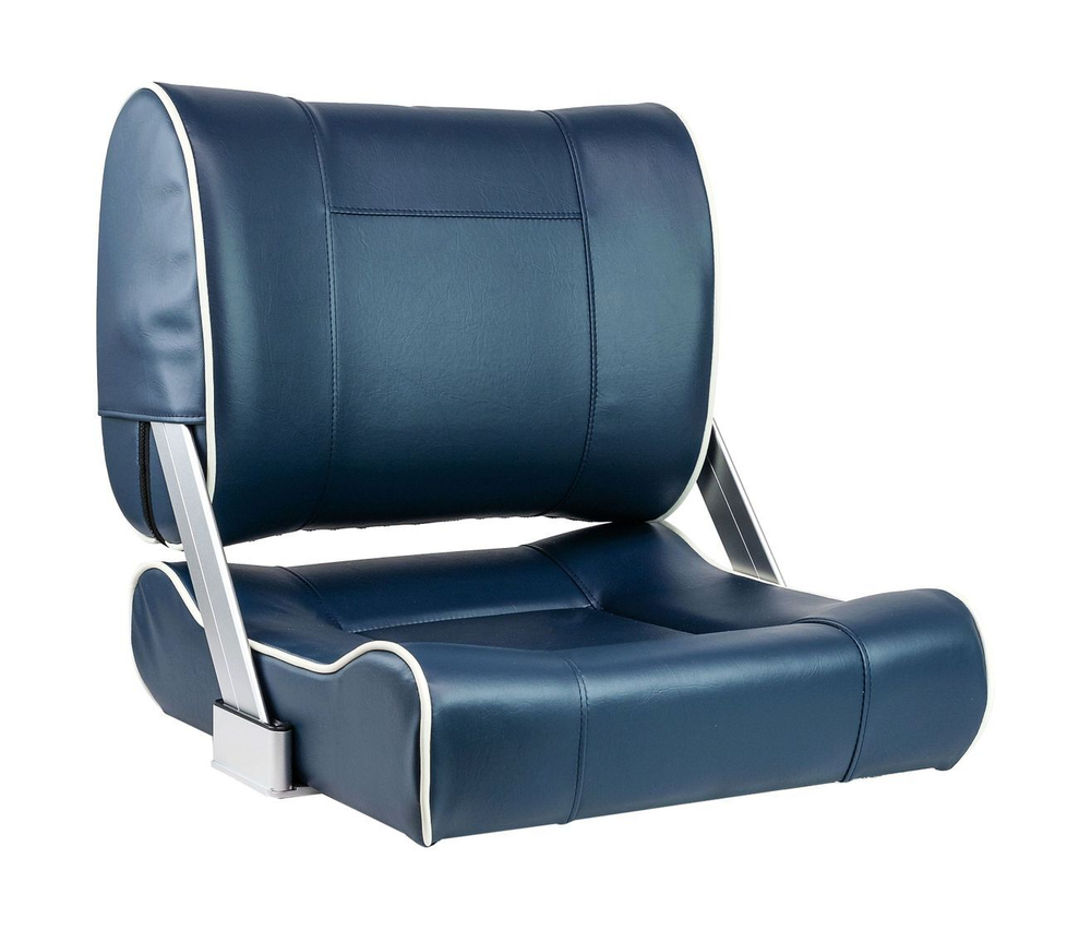 Кресло с перекидной спинкой, обивка винил, цвет синий