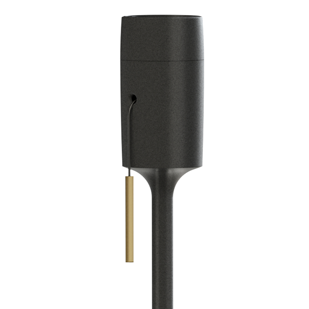 Торшер champagne black (Д- 38, В-140 cm) 1,5 m. pvc провод с вилкой