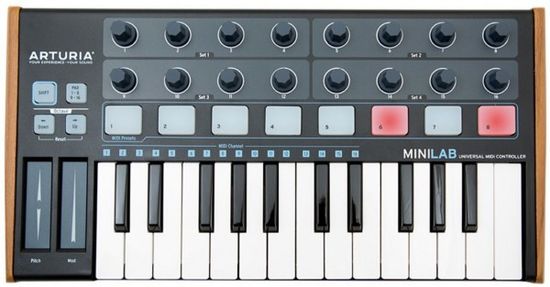 MIDI-клавиатура ARTURIA MiniLab Black Edition 25