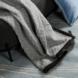 Покрывало хлопковое 230х250 Tkano Essential серое