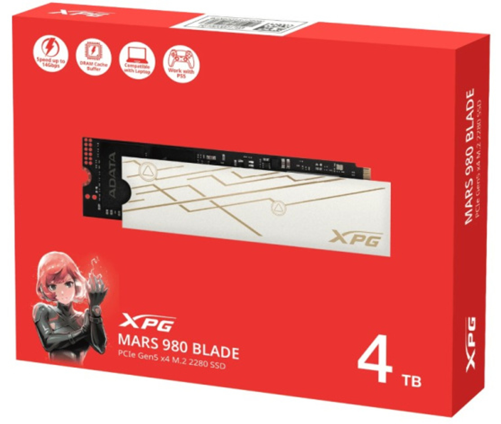 Накопитель SSD M.2 2280 ADATA XPG MARS 980 BLADE 4000 ГБ