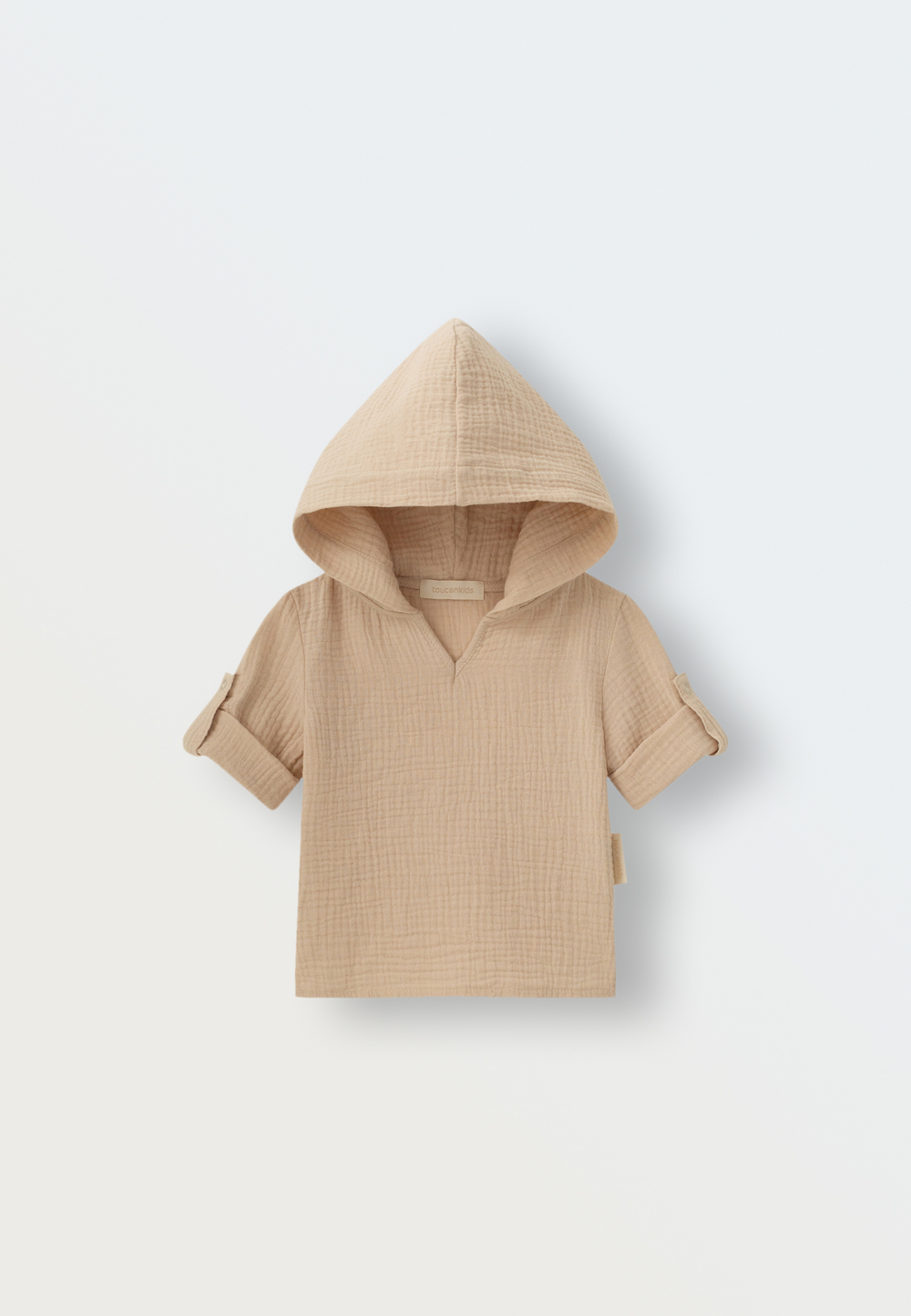 Рубашка с капюшоном (молочный)