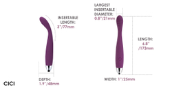 CICI Violet Вибратор с двумя моторами