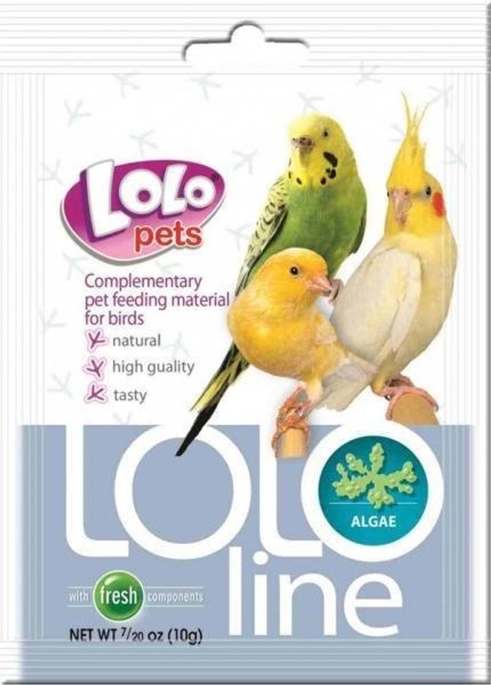 LoLo PETS Lololine для птиц водоросли 10г