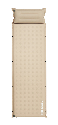 Коврик самонадувной односпальный Naturehike D Series R3.1, с подушкой, бежевый (CNK2550WS025)