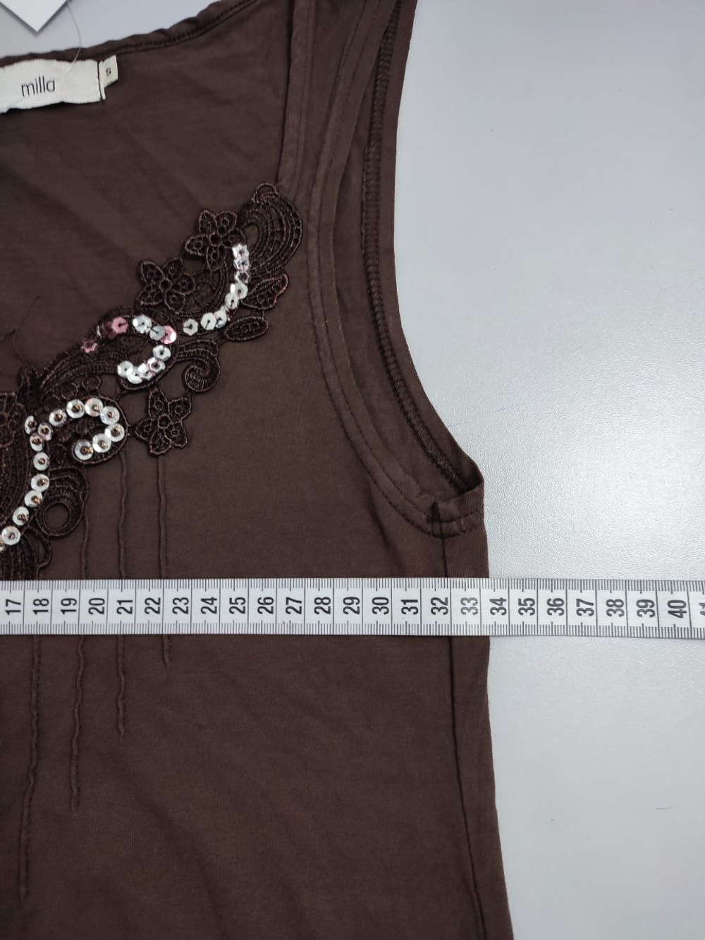 Майка Milla коричневая 44 размер