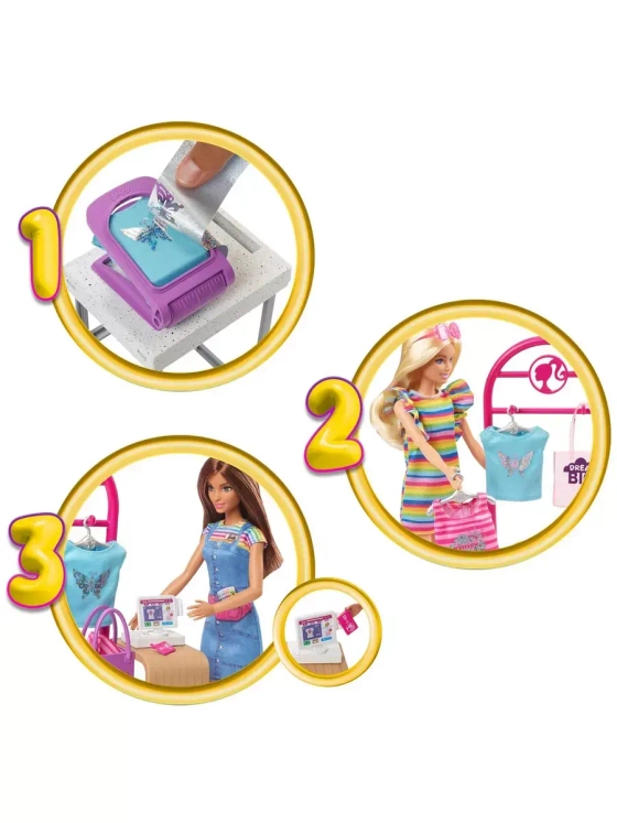 Кукла Барби Модный стилист и бутик с аксессуарами HKT78