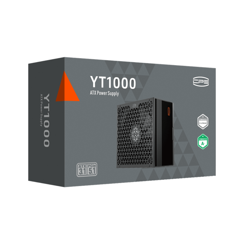 Блок питания PCCooler 1000W, YT1000, Full Modular, PLATINUM, 93.5%, Fan 135mm, Черный, P5-YT1000-P1F