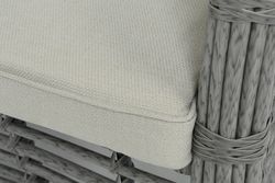 "Ницца" диван из искусственного ротанга трехместный, цвет серый