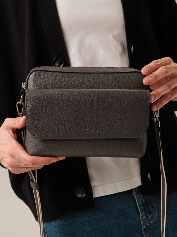 Мужская кожаная сумка Bora DBR 7113 темный лес