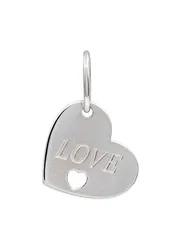 Сердце LOVE подвеска из серебра